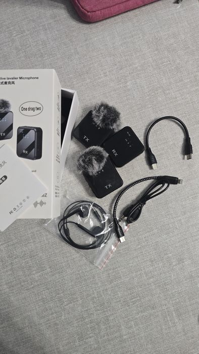 Петличный, беспроводной микрофон