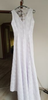 Rochie de mireasa croita manual daltela si tafta