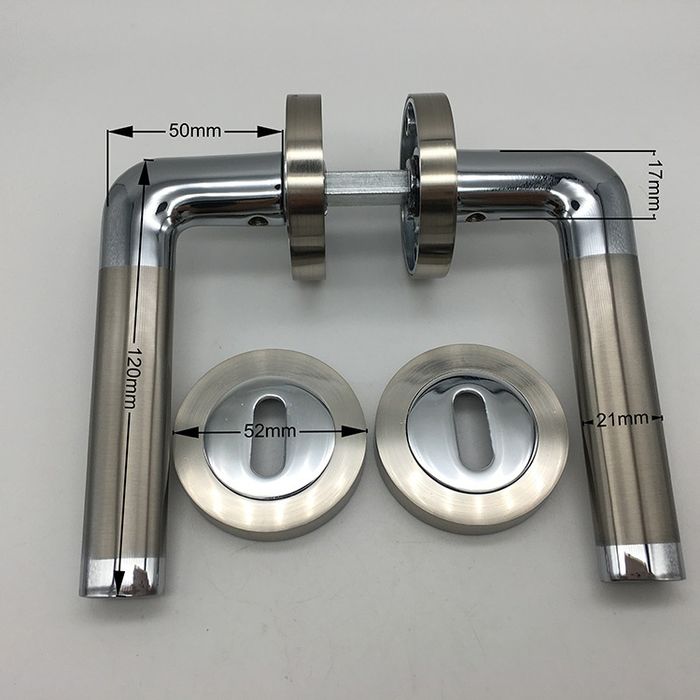 Set Manere cromate ușă de interior