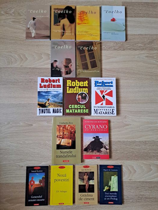 Lot 15 carti Paulo Coelho+ succese univ si bonus 3 carti James Clavell