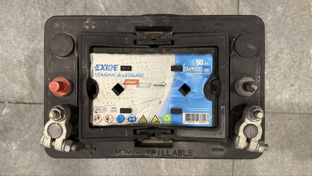 Аккумулятор Exide 50Ah 800A Start-Stop AGM EM1000