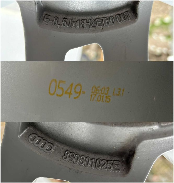 Jante18/AUDI A3/A4/A6/GAMA VAGDIAMOND CUT/fabricatie 2015