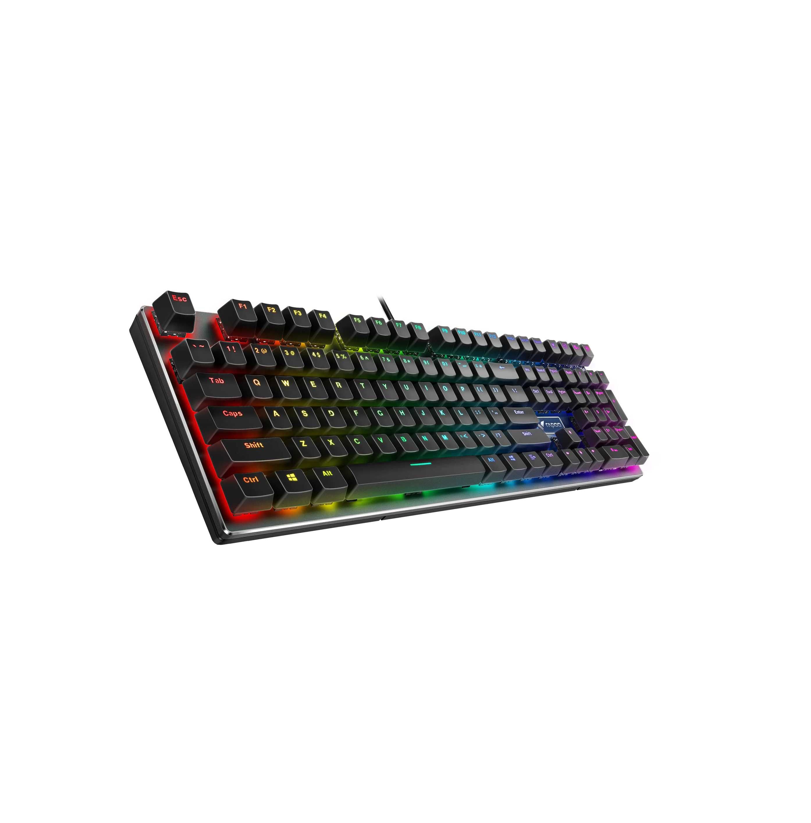 ; Механическая Клавиатура GAMING KEYBOARD RAPOO V700 RGB ALLOY Black