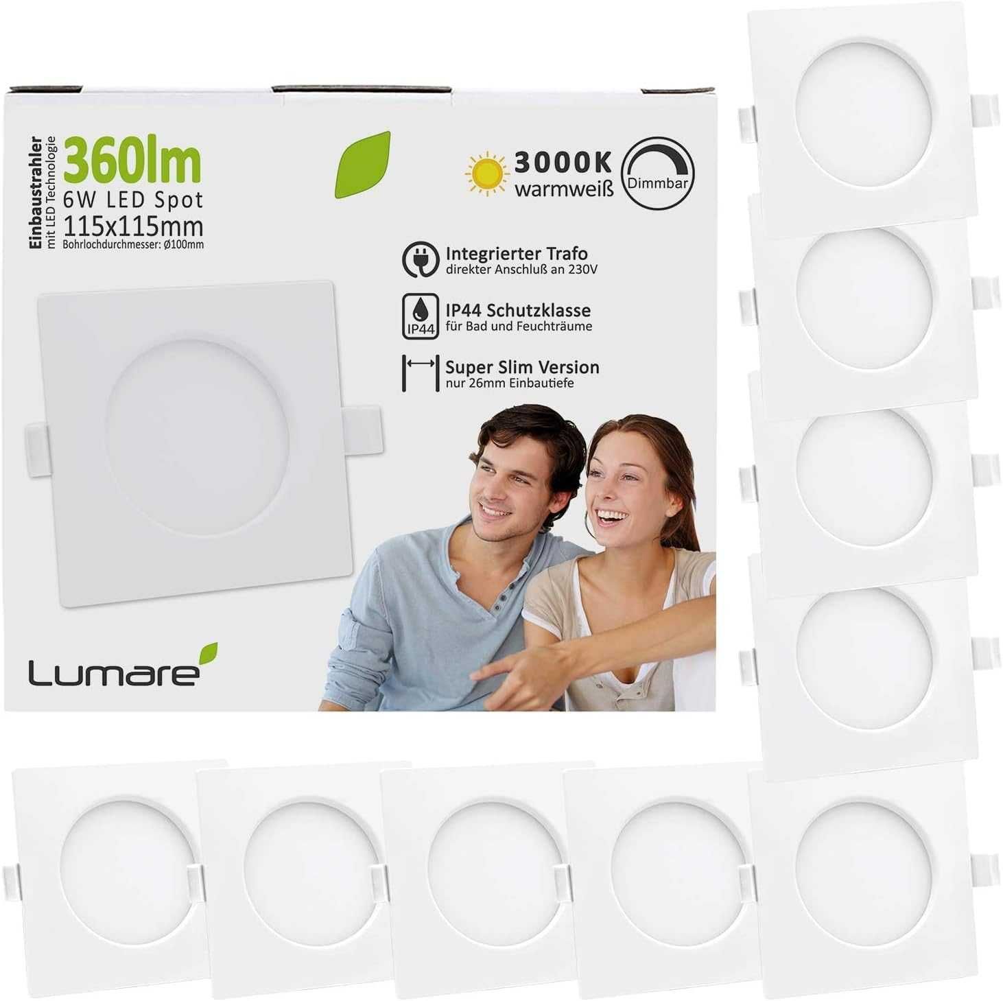 ПРОМО! LED плафони за баня 6W с вграден траф