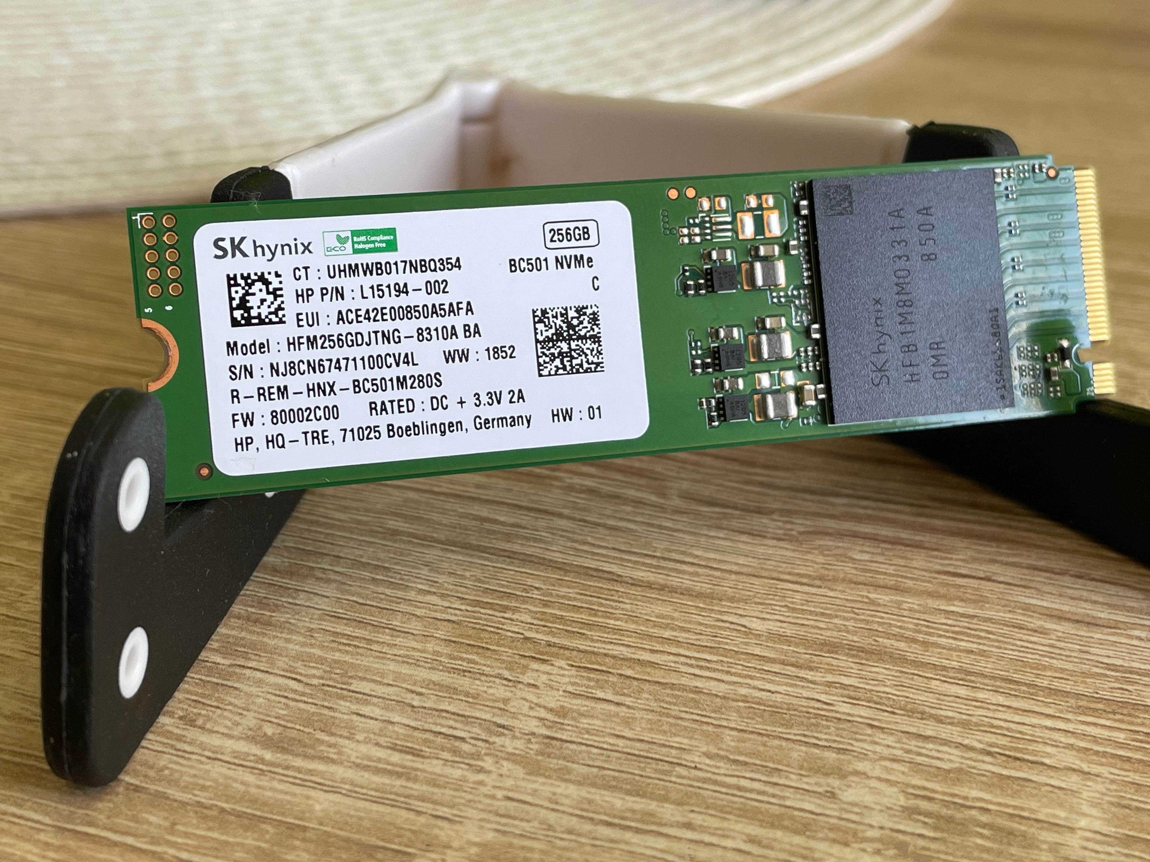 SK Hynix BC501 - 256GB Gen.3 NVMe SSD