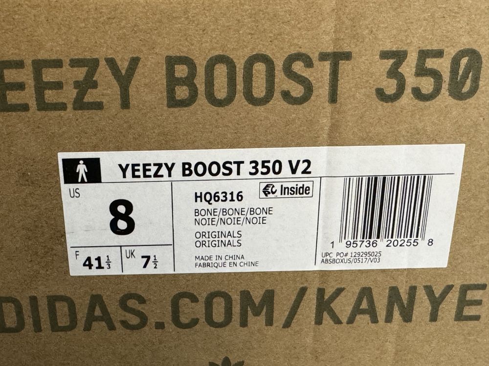 36-45 Yeezy 350 v2 Bone