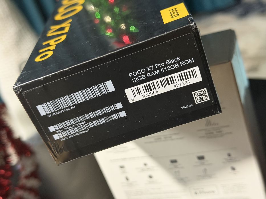 Telefon Poco X7 Pro , Negru , 5G , 512/12 , Sigilat cu garantie .