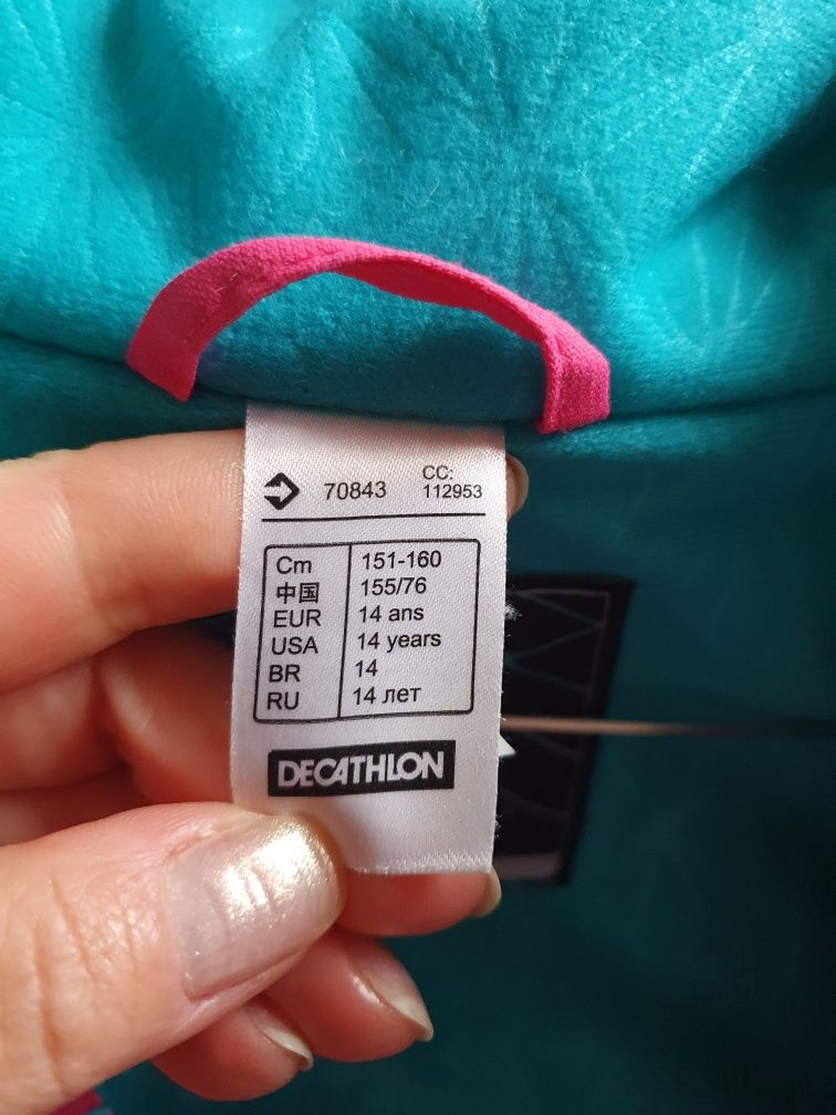 Costum ski Wed'ze Decathlon  151-160 cm, 14 ani,pentru fetițe