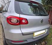 Bara spate cu spoiler cu 4 gauri senzori parcare VW TIGUAN fabr 2008 --- 2015