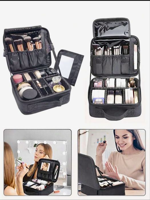 Нов Куфар за гримове с огледало