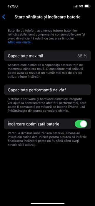 iPhone 12 128GB 88% viata baterie