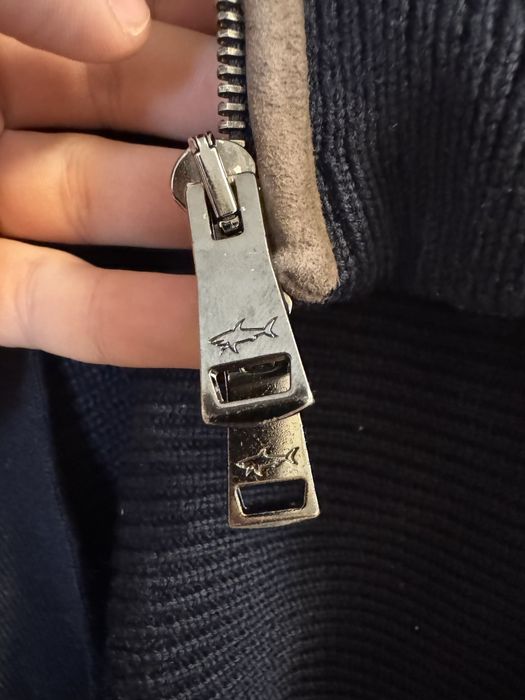 Paul Shark Мъжко Яке Вълнена Дебела Жилетка С Цип Размер XL