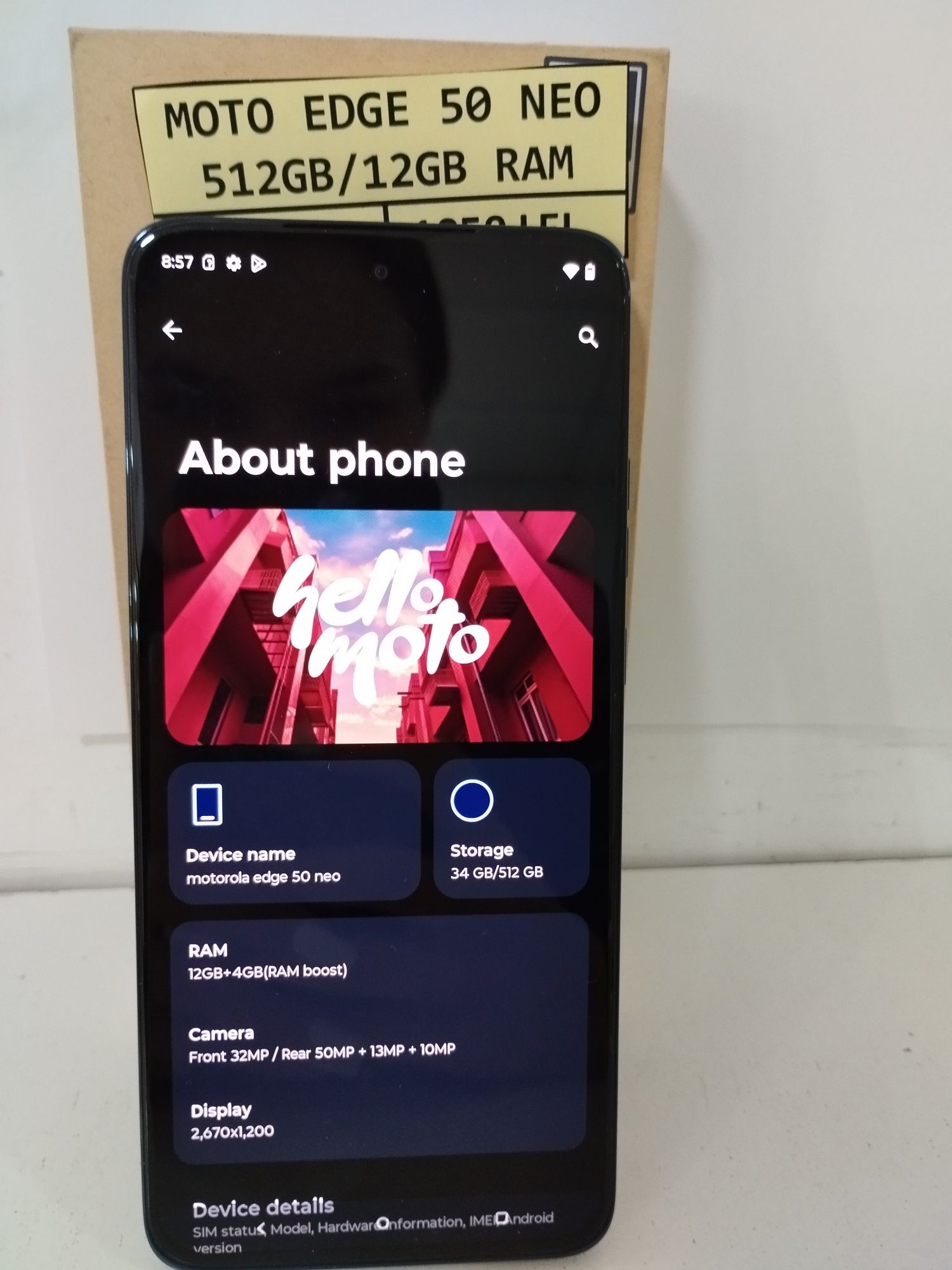 Motorola edge 50 neo(ctg)staramanet