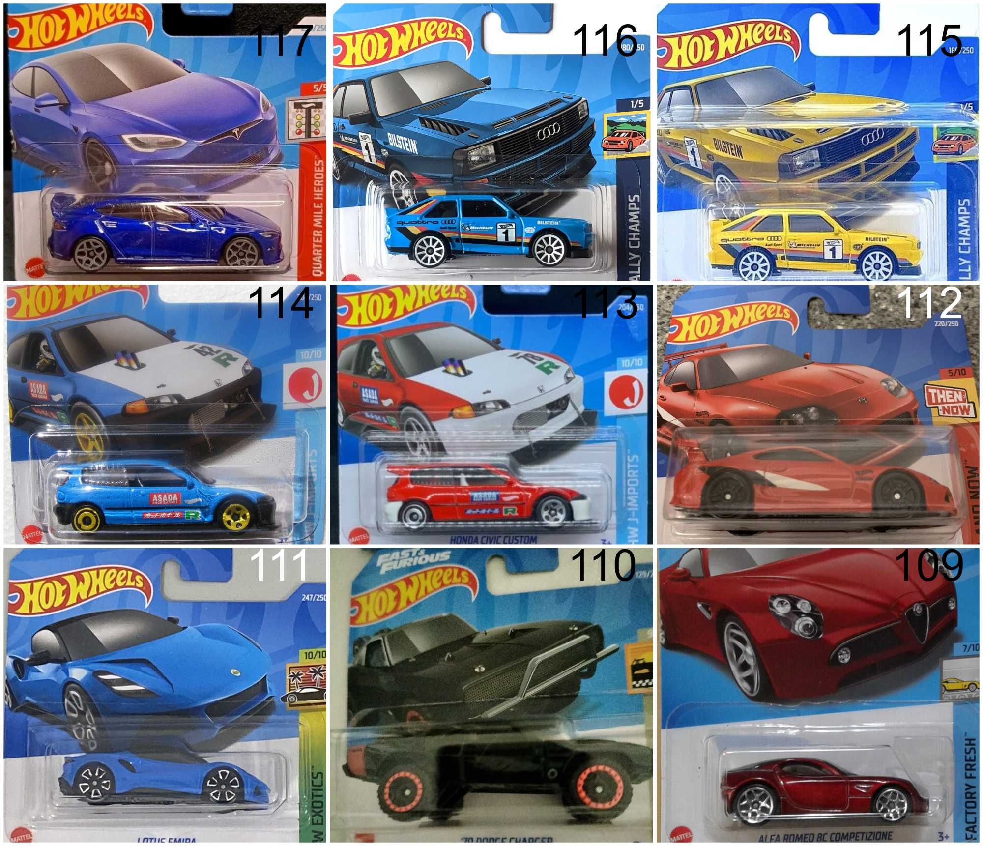 Метални колички Hot Wheels Хот Уиилс в мащаб 1:64 От различни години 1