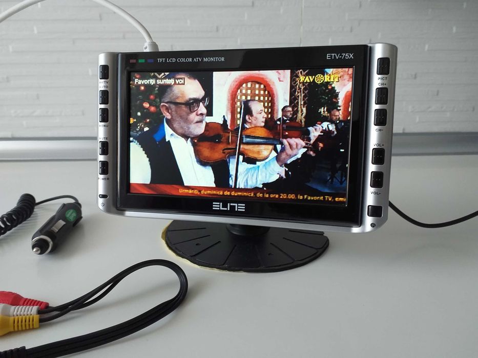 Televizor portabil LCD ELITE cu telecomanda nu sony lg panasonic