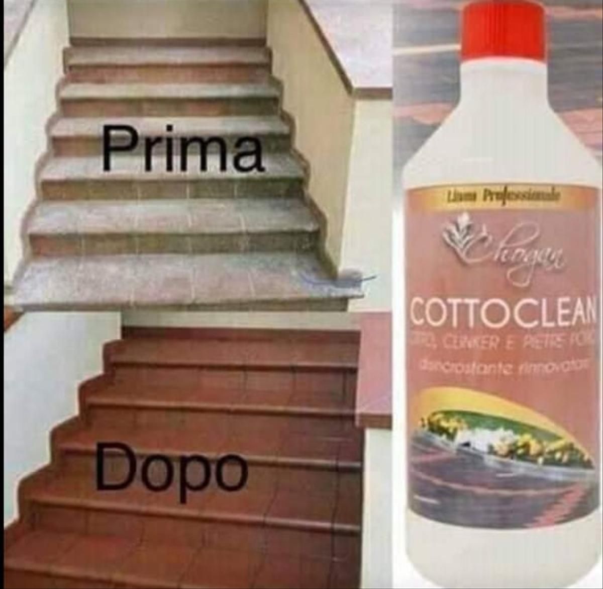 Cottoclean Chogan  curata clinker pietre poroase ciment pavaje