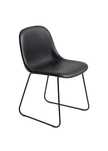 Set de 6 scaune din piele “black faux leather”