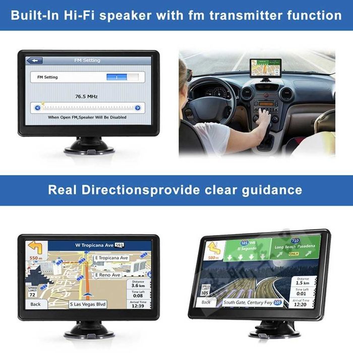 GPS Навигация PIONER 7 инча , Всички карти на Европа, Български език