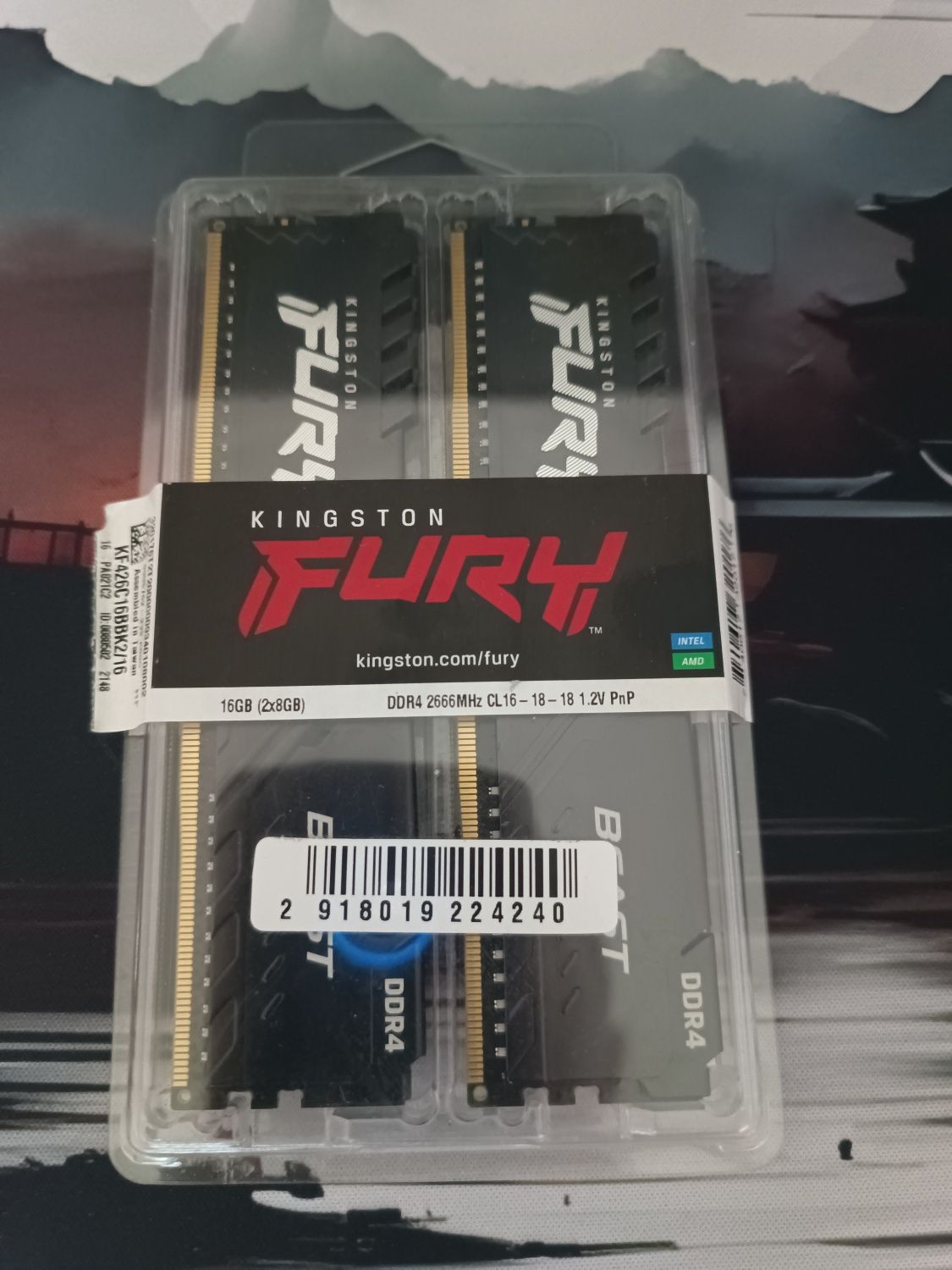 Kingston fury 16gb ddr4