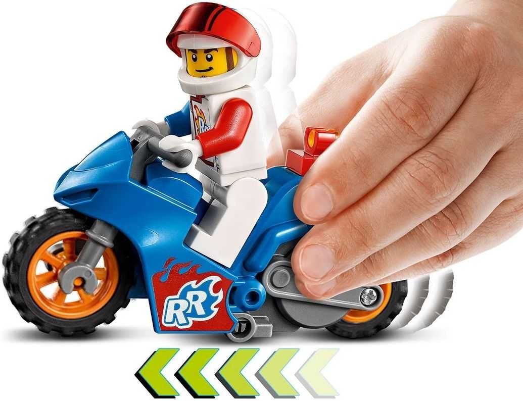 НОВО LEGO City Stuntz - Каскадьорски мотоциклет ракета (60298)