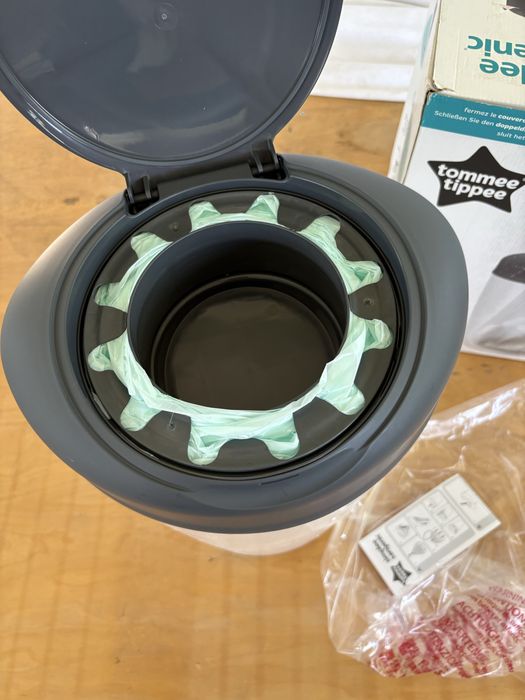 Cos scutece Tommee Tipee simple Sangenic ,0m+, alb