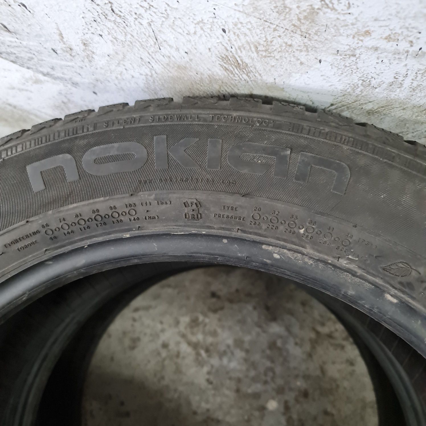 2x 225/55/17 M+S NOKIAN PROFIL 6.9MM DOT 2018 Stare impecabila