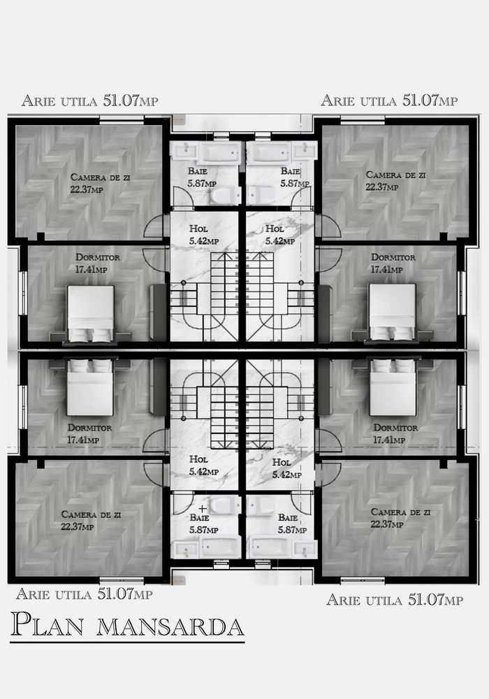 Case Duplex P+1+M | 144mp utili/locuință| Dobroești,Ilfov| DEZVOLTATOR