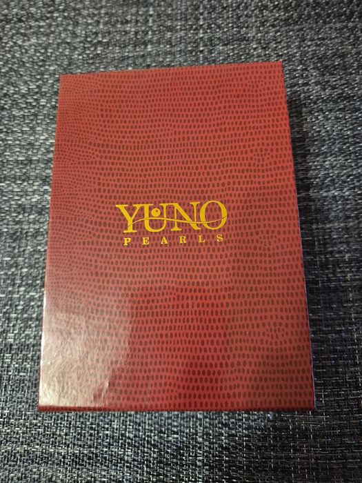 Дамски сребърен комплект перли с кожа Yuno perls