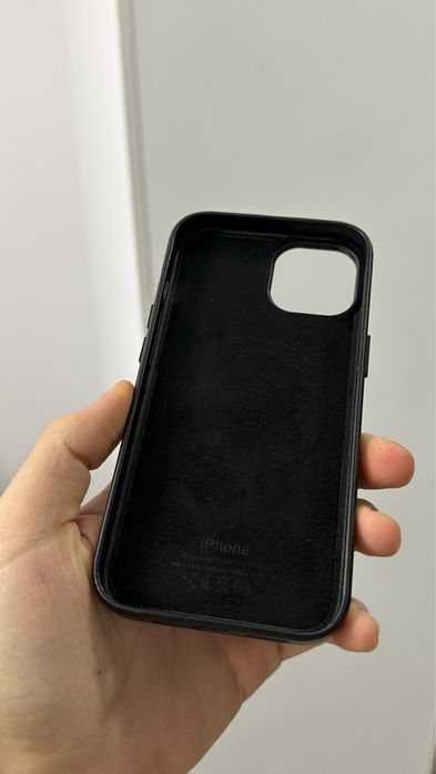 Husa Iphone 14 Piele Neagra Originala