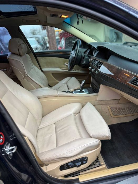 BMW E60 LCI 535d 286 cp  joistyck /trapa/ head up/hi-fi/faruri adaptat