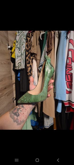 Pantofi piele de cobra