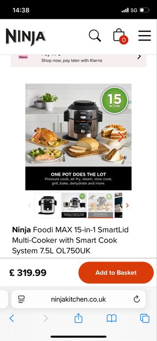 Aparat de gatit cu aer cald Ninja