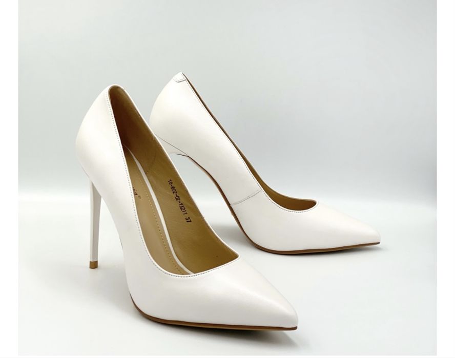 Новые белые туфли Djovanya из натуральной кожи