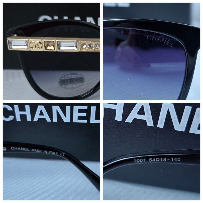 Дамски слънчеви очила котка с камъни