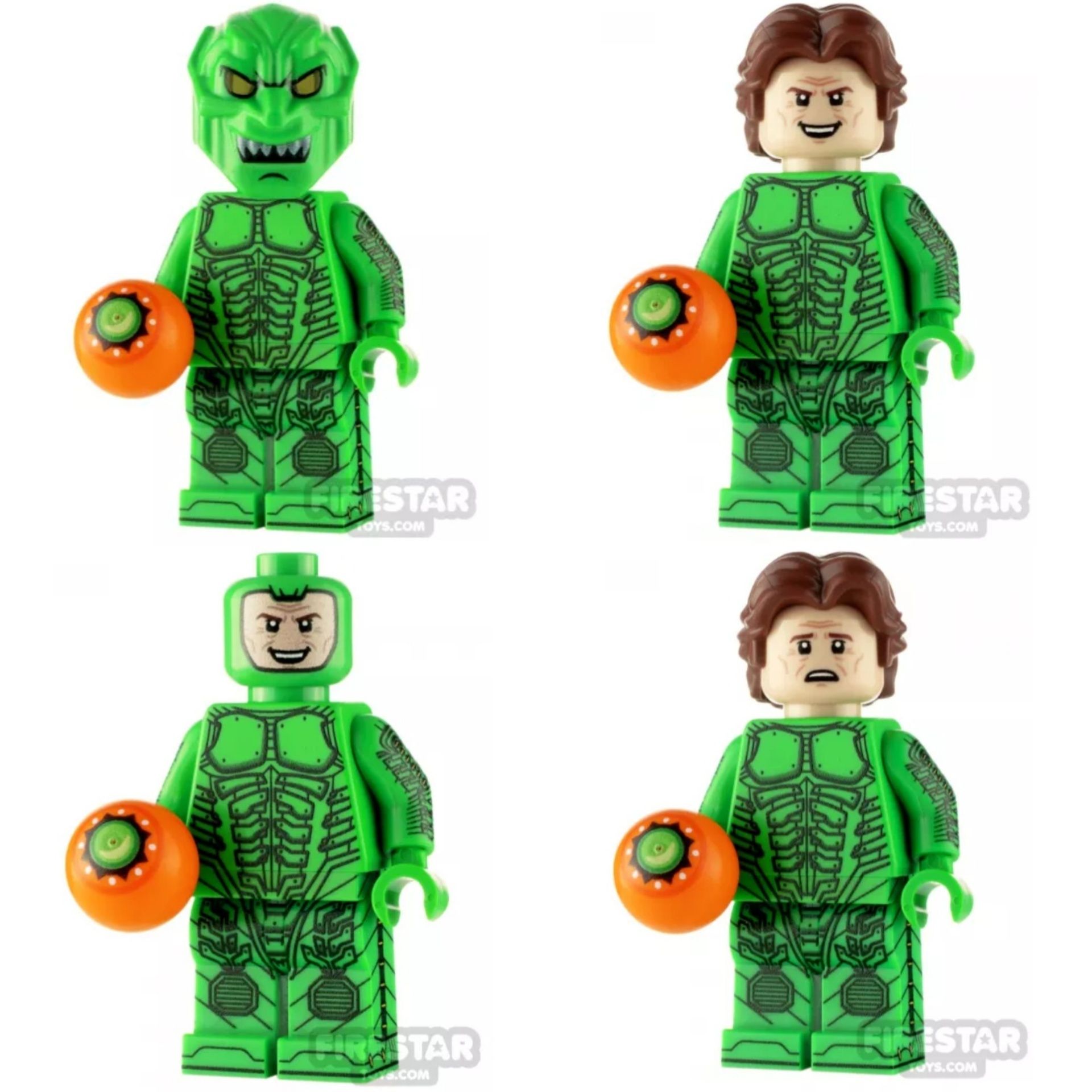 Figurină Lego Custom Marvel Green Goblin Firestartoys