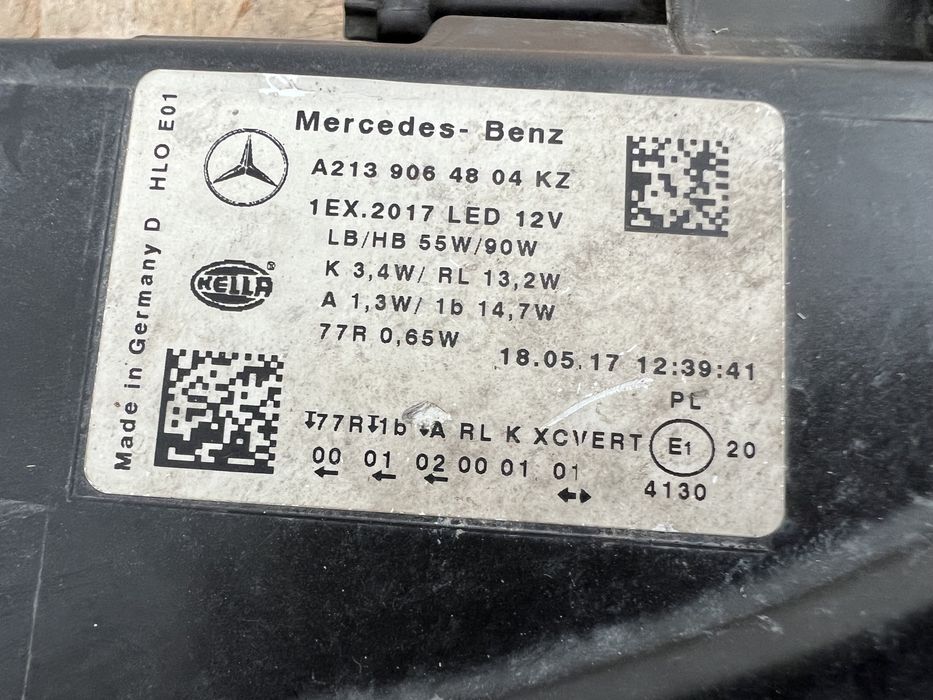 Far dreapta Mercedes E Class W213 Full LED Multibeam Original