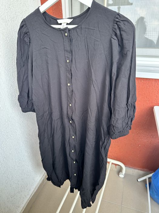 Rochie H&M neagră, mărimea XL, lejeră