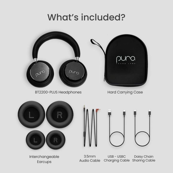 Căști Bluetooth pt copii Puro BT2200 Plus Volume Limited,negru,sigilat