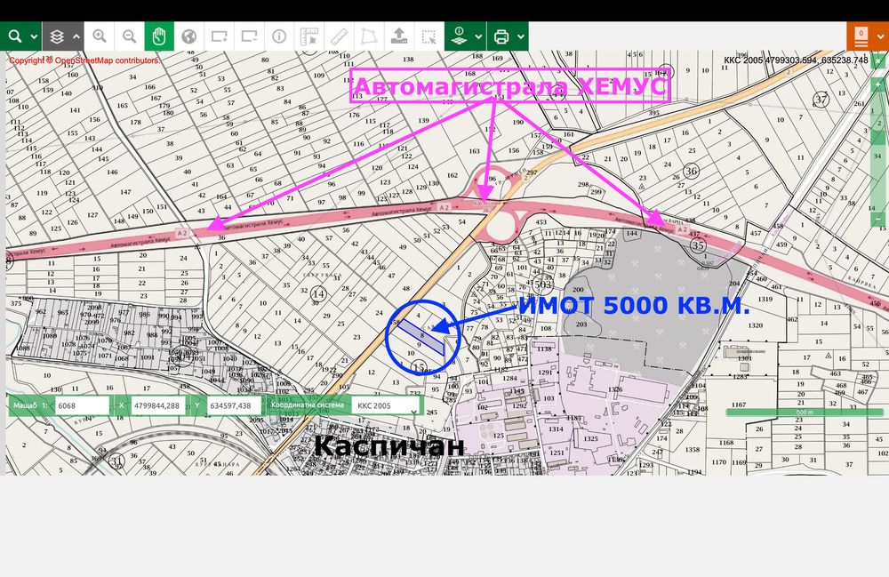 Продава се Парцел в Каспичан - 5000 кв.м за 9 €/кв.м - Снимка #3