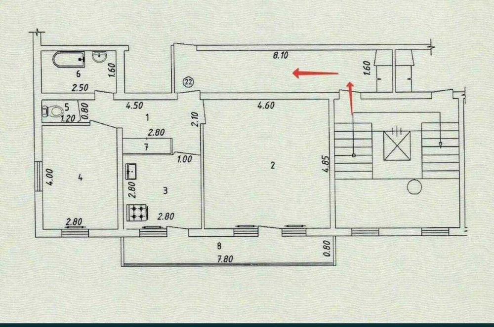 #309  Продаётся квартира 4/9/9 ,  140 м2, ул. Бабура , ориентир РОВД