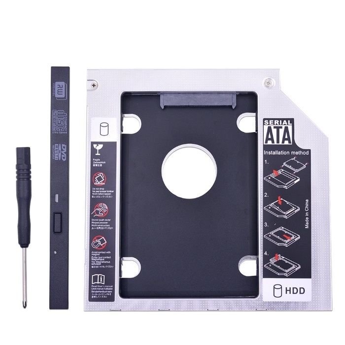 Rack HDD / SSD caddy suport pt unitate optica laptop 12.7mm SATA 3