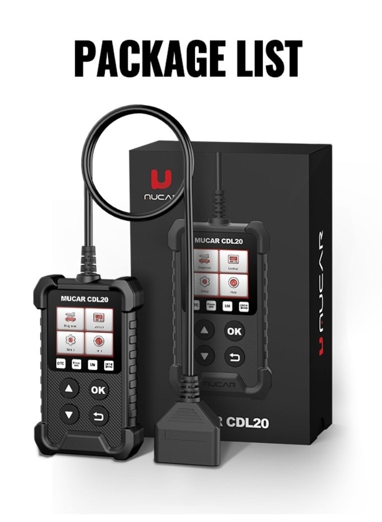 Mucar CDL20  Сканер All protocol. OBD2 поддержка Can. русский язык.