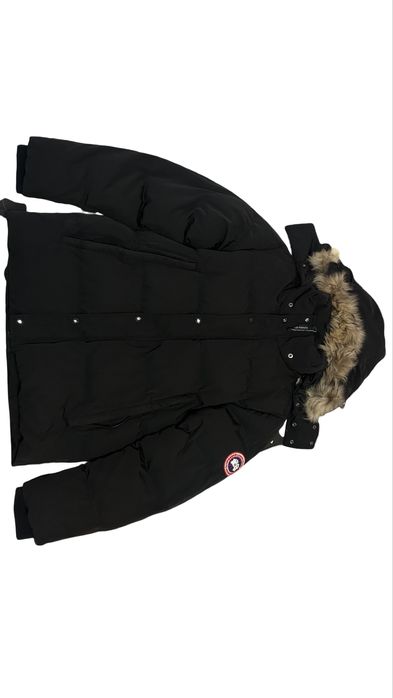 CANADA GOOSE - Parka BLACK red logo jacket - Size : M