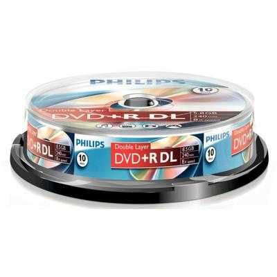 DVD+R 8.5GB Double layer 8X PHILIPS - 10 buc