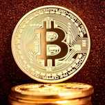 MONEDA BITCOIN de COLECTIE – suvenir/cadou criptomoneda aurie