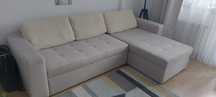 Canapea extensibila (270cm) cu picior (150 cm)