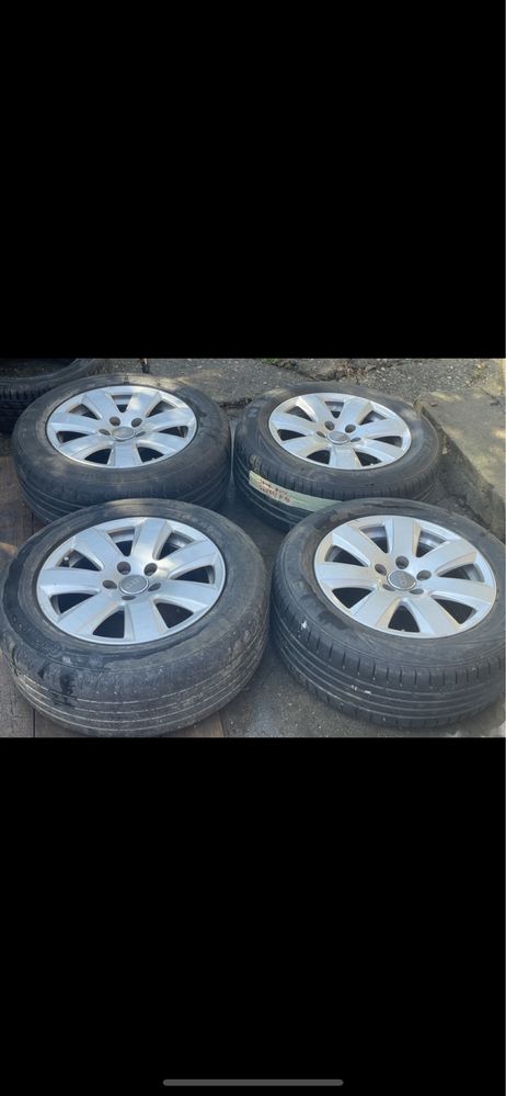 Jante R 16 cu anvelope audi  A 6 set complect 200 euro