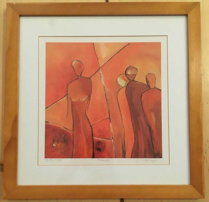 print Joficial semnat de artista germana Jutta Wildhagen pictura arta