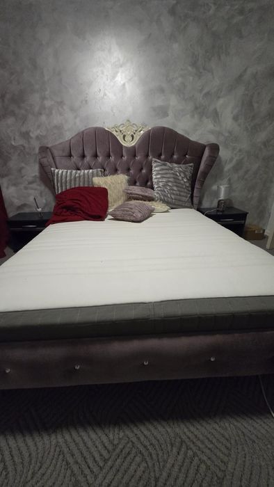 Vand pat matrimonial +saltea de calitate