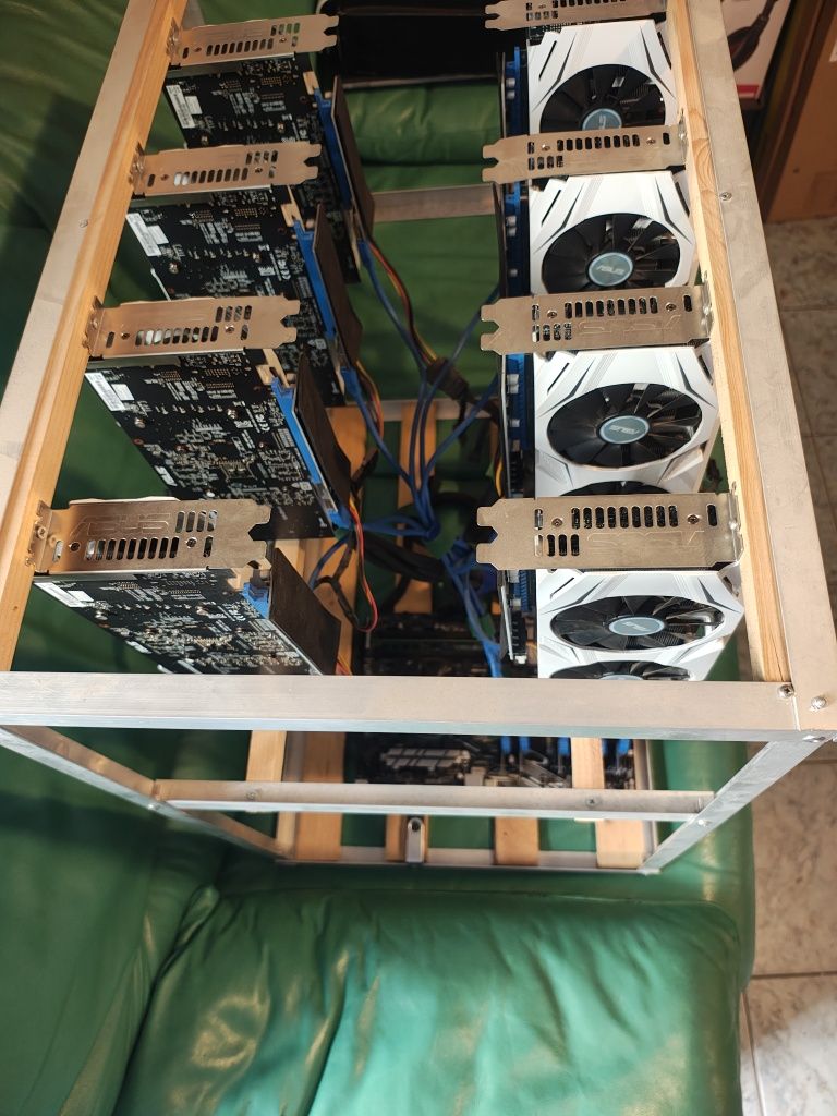 Mining Rig 8 карти Asus P106 6GB